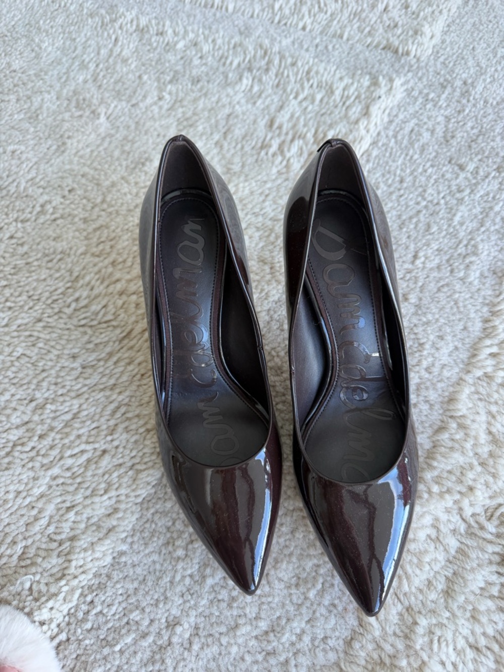 Sam Edelman Pointed Patent Pumps - Hazel Pointed Toe Pump - Picture 8 of 9